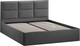 Миниатюра изображения товара Двуспальная кровать ТриЯ Стелла c ПМ 180x200 Тип 1 и заглушиной (экомех Barni Grey)