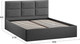 Миниатюра изображения товара Двуспальная кровать ТриЯ Стелла c ПМ 180x200 Тип 1 и заглушиной (экомех Barni Grey)