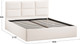 Миниатюра изображения товара Двуспальная кровать ТриЯ Стелла c ПМ 180x200 Тип 1 и заглушиной  (экомех Barni Milk)