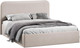 Миниатюра изображения товара Полуторная кровать ТриЯ Тиффани c ПМ 140x200 Тип 1 и заглушиной (велюр мокко светлый)