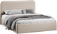 Миниатюра изображения товара Двуспальная кровать ТриЯ Тиффани c ПМ 180x200 Тип 1 и заглушиной (велюр Confetti Cream)