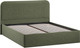 Миниатюра изображения товара Двуспальная кровать ТриЯ Тиффани c ПМ 180x200 Тип 1 и заглушиной  (микровелюр Jercy Deep Green)