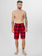 Миниатюра изображения товара Шорты домашние Mark Formelle 531024 (р.102-182, красная клетка на черном)