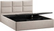 Миниатюра изображения товара Полуторная кровать ТриЯ Глосс универсальная с ПМ Тип 1 140x200 и заглушиной  (велюр мокко светлый)