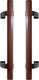 Миниатюра изображения товара Ручка дверная БУЛАТ РС-03.500.8017 (коричневый)