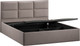 Миниатюра изображения товара Двуспальная кровать ТриЯ Стелла c ПМ 180x200 Тип 1 и заглушиной (велюр мокко темный)