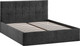 Миниатюра изображения товара Полуторная кровать ТриЯ Джоли универсальная с ПМ Тип 1 140x200 и заглушиной  (микровелюр Wellmart Graphite)