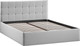 Миниатюра изображения товара Двуспальная кровать ТриЯ Джоли универсальная с ПМ Тип 1 180x200 и заглушиной  (велюр Confetti Silver)
