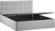 Миниатюра изображения товара Двуспальная кровать ТриЯ Джоли универсальная с ПМ Тип 1 180x200 и заглушиной  (велюр Confetti Silver)