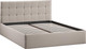 Миниатюра изображения товара Двуспальная кровать ТриЯ Джоли универсальная с ПМ Тип 1 180x200 и заглушиной (велюр Confetti Smoke)