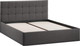 Миниатюра изображения товара Двуспальная кровать ТриЯ Джоли универсальная с ПМ Тип 1 180x200 и заглушиной (велюр графит)