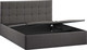 Миниатюра изображения товара Двуспальная кровать ТриЯ Джоли универсальная с ПМ Тип 1 180x200 и заглушиной (велюр графит)