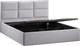 Миниатюра изображения товара Двуспальная кровать ТриЯ Стелла c ПМ 180x200 Тип 1 и заглушиной (микровелюр Jercy Silver)