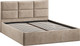 Миниатюра изображения товара Двуспальная кровать ТриЯ Стелла c ПМ 180x200 Тип 1 и заглушиной (микровелюр Wellmart Dark Beige)