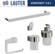 Миниатюра изображения товара Набор аксессуаров для ванной и туалета Lauter 21TS3018 + 21TS3020 + 21TS3010 + 21TS3014 + 21TS3005 (Chrome, 5 предметов)