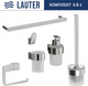 Миниатюра изображения товара Набор аксессуаров для ванной и туалета Lauter 21TS3018+21TS3020+21TS3010+21TS3014+21TS3005+21TS3022 (Chrome, 6 предметов)