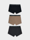 Миниатюра изображения товара Комплект трусов детских Mark Formelle 413345-3 (р.158-80-69, коричневый/обсидиан/черный)