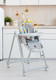 Миниатюра изображения товара Стульчик для кормления VipBaby 3в1 Milan (Rocky Grey)