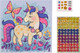 Миниатюра изображения товара Набор для творчества Каляка-Маляка Волшебная мозаика. Единорог / ВМКМ-СП
