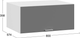 Миниатюра изображения товара Шкаф навесной для кухни ТриЯ Габриэлла 1В8Г с одной откидной дверью (белый/титан)