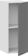 Миниатюра изображения товара Шкаф навесной для кухни ТриЯ Габриэлла 1ВВ3 с одной дверью (белый/титан)