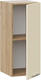 Миниатюра изображения товара Шкаф навесной для кухни ТриЯ Габриэлла 1ВВ3 с одной дверью (дуб крафт золотой/крем)