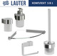 Миниатюра изображения товара Набор аксессуаров для ванной и туалета Lauter 21TS3018 + 21TS3020 + 21TS3014 + 21TS3007 + 21TS3022 (Chrome, 5 предметов)