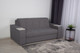 Миниатюра изображения товара Диван DiArt Джаз 1400 с подлокотниками Бруклин (велюр Selfie grey/прав/крафт)