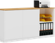 Миниатюра изображения товара Тумба Crafto Мальта 02 150x40x75 (белый дуб)