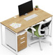 Миниатюра изображения товара Письменный стол Crafto Тор с тумбой 07 138x70x75 (белый дуб)