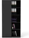 Миниатюра изображения товара Стеллаж Crafto Люк 05 90x40x181 (графит)