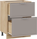 Миниатюра изображения товара Шкаф-стол кухонный ТриЯ Белладжио 1Н5Я2 с двумя ящиками (дуб крафт золотой/софт капучино)