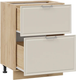 Миниатюра изображения товара Шкаф-стол кухонный ТриЯ Белладжио 1Н8Я2 с двумя ящиками (дуб крафт золотой/софт панакота)