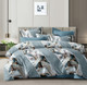 Миниатюра изображения товара Комплект постельного белья Luxsonia Голубые грани 2сп с простыней на резинке / Ви26-0330/220