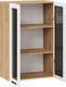 Миниатюра изображения товара Шкаф навесной для кухни ТриЯ Гренада 1ВВ6С с двумя дверьми (дуб крафт золотой/холст белый)