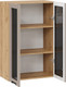 Миниатюра изображения товара Шкаф навесной для кухни ТриЯ Гренада 1ВВ6С с двумя дверьми (дуб крафт золотой/холст латте)