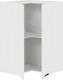 Миниатюра изображения товара Шкаф навесной для кухни ТриЯ Гренада 1ВВ6УП угловой прямой (белый/холст белый)