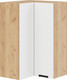 Миниатюра изображения товара Шкаф навесной для кухни ТриЯ Гренада 1ВВ6УП угловой прямой  (дуб крафт золотой/холст белый)