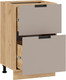 Миниатюра изображения товара Шкаф-стол кухонный ТриЯ Гренада 1Н5Я2 с двумя ящиками (дуб крафт золотой/холст латте)