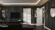 Миниатюра изображения товара Дверь межкомнатная Юни Эмаль Line 7 90x200 (белый/золотистый)