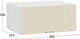 Миниатюра изображения товара Шкаф под вытяжку ТриЯ Кимберли 1В8ГП с одной откидной дверью (белый/крем)