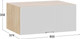 Миниатюра изображения товара Шкаф под вытяжку ТриЯ Кимберли 1В8ГП с одной откидной дверью (дуб крафт золотой/сноу)