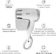 Миниатюра изображения товара Фен настенный VLK Style-102 (серебристый/белый)