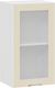 Миниатюра изображения товара Шкаф навесной для кухни ТриЯ Кимберли 1ВВ45С с одной дверью (белый/крем)