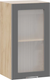 Миниатюра изображения товара Шкаф навесной для кухни ТриЯ Кимберли 1ВВ45С с одной дверью (дуб крафт золотой/титан)
