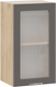 Миниатюра изображения товара Шкаф навесной для кухни ТриЯ Кимберли 1ВВ4С с одной дверью (дуб крафт золотой/муссон)