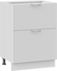 Миниатюра изображения товара Шкаф-стол кухонный ТриЯ Кимберли 1Н5Я2 с двумя ящиками (белый/сноу)