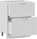 Миниатюра изображения товара Шкаф-стол кухонный ТриЯ Кимберли 1Н5Я2 с двумя ящиками (белый/сноу)