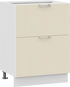 Миниатюра изображения товара Шкаф-стол кухонный ТриЯ Кимберли 1Н8Я2 с двумя ящиками (белый/крем)