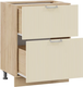 Миниатюра изображения товара Шкаф-стол кухонный ТриЯ Кимберли 1Н8Я2 с двумя ящиками (дуб крафт золотой/крем)